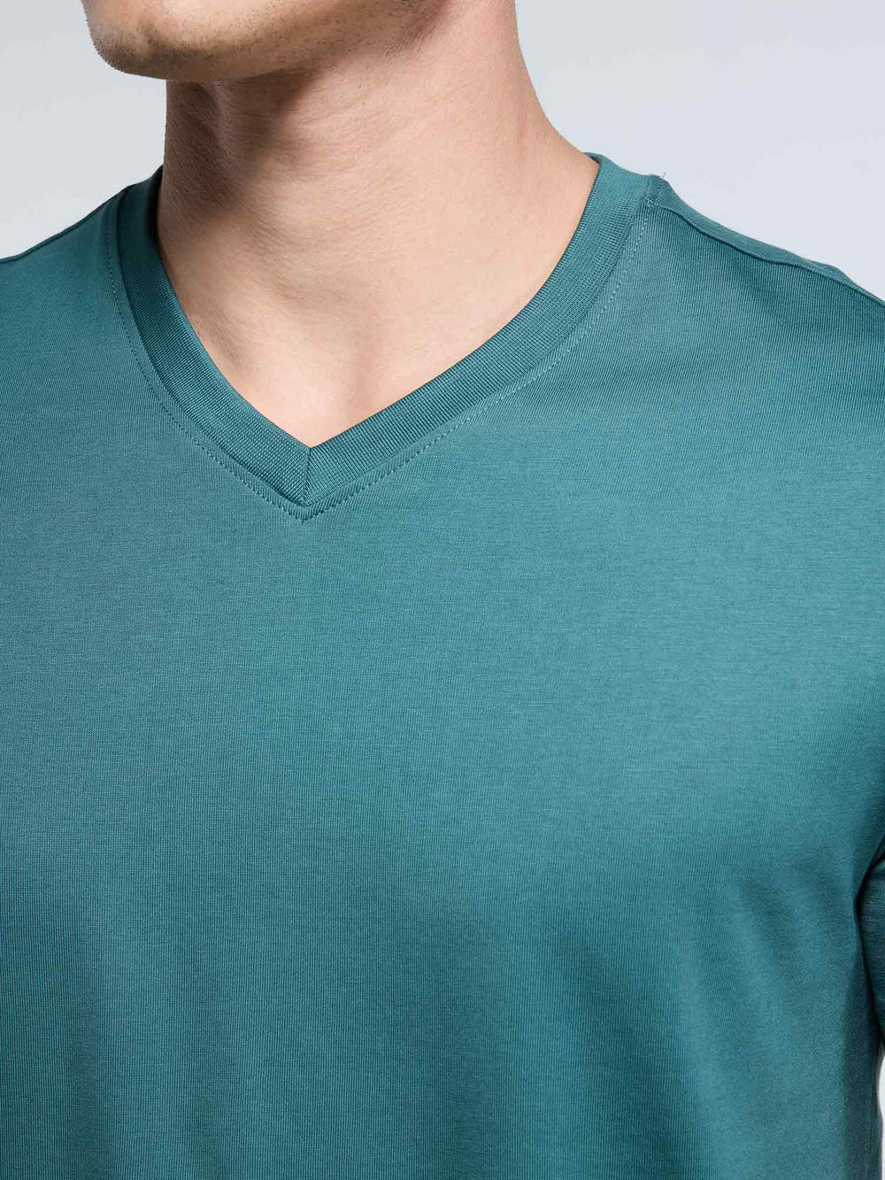 Pine Supima V Neck T-Shirt - Regular Fit