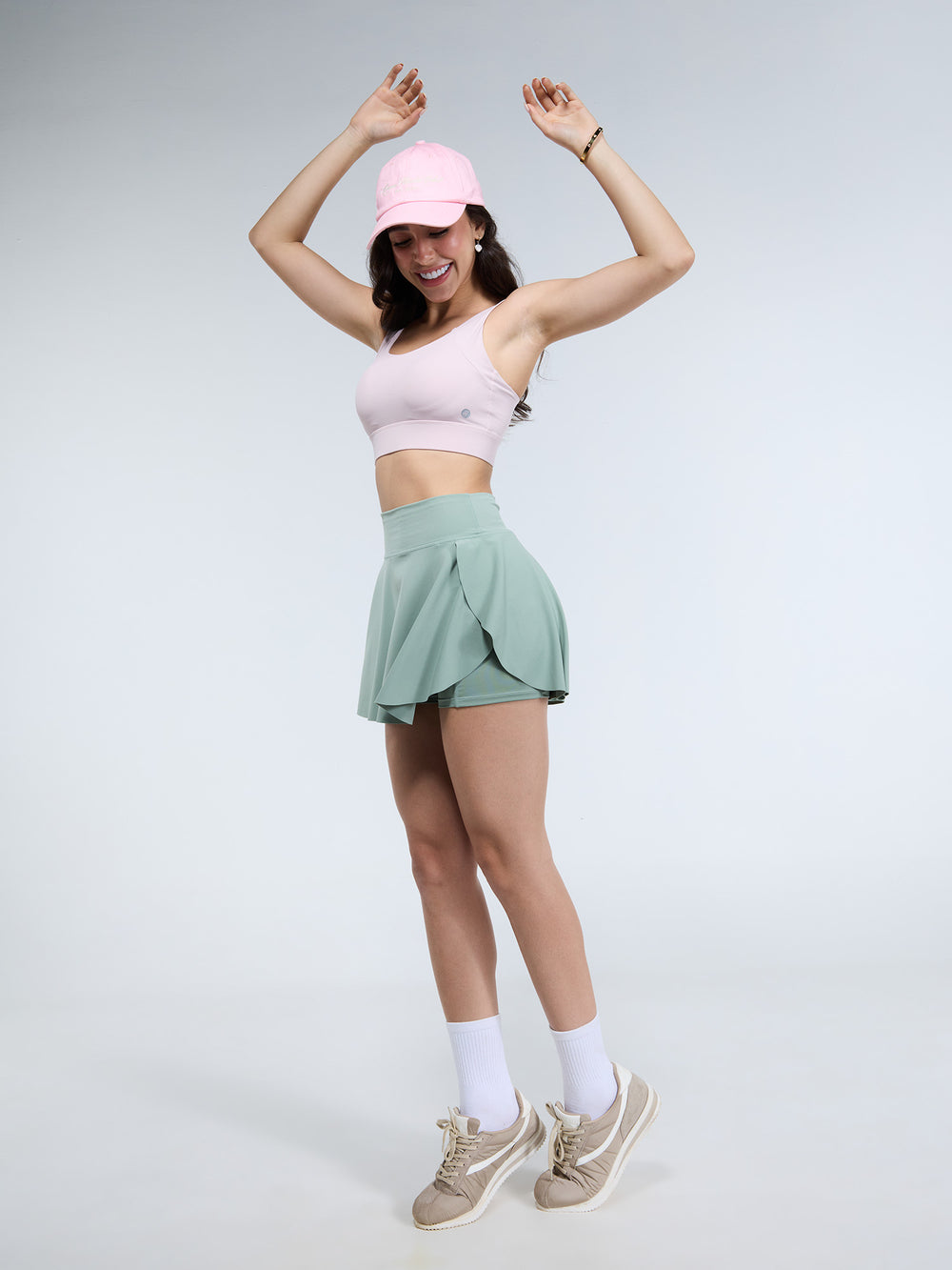 Sage Swirl Tennis Skorts