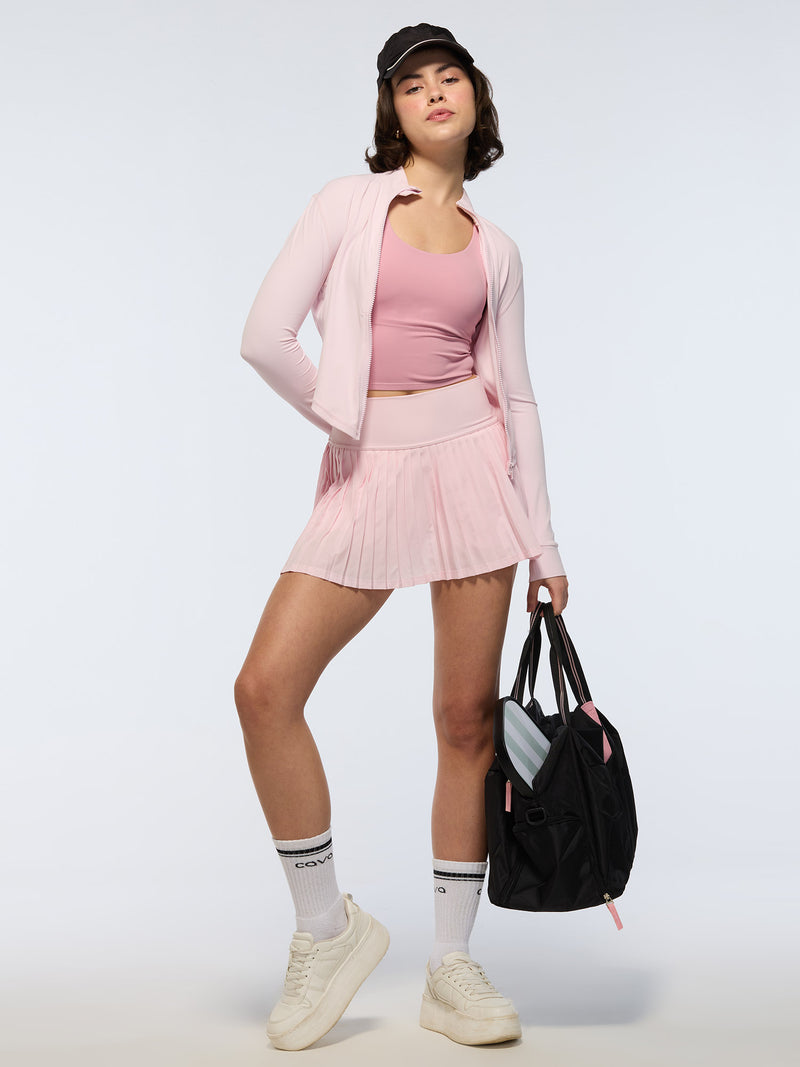 Pink Plie Pleated Skort