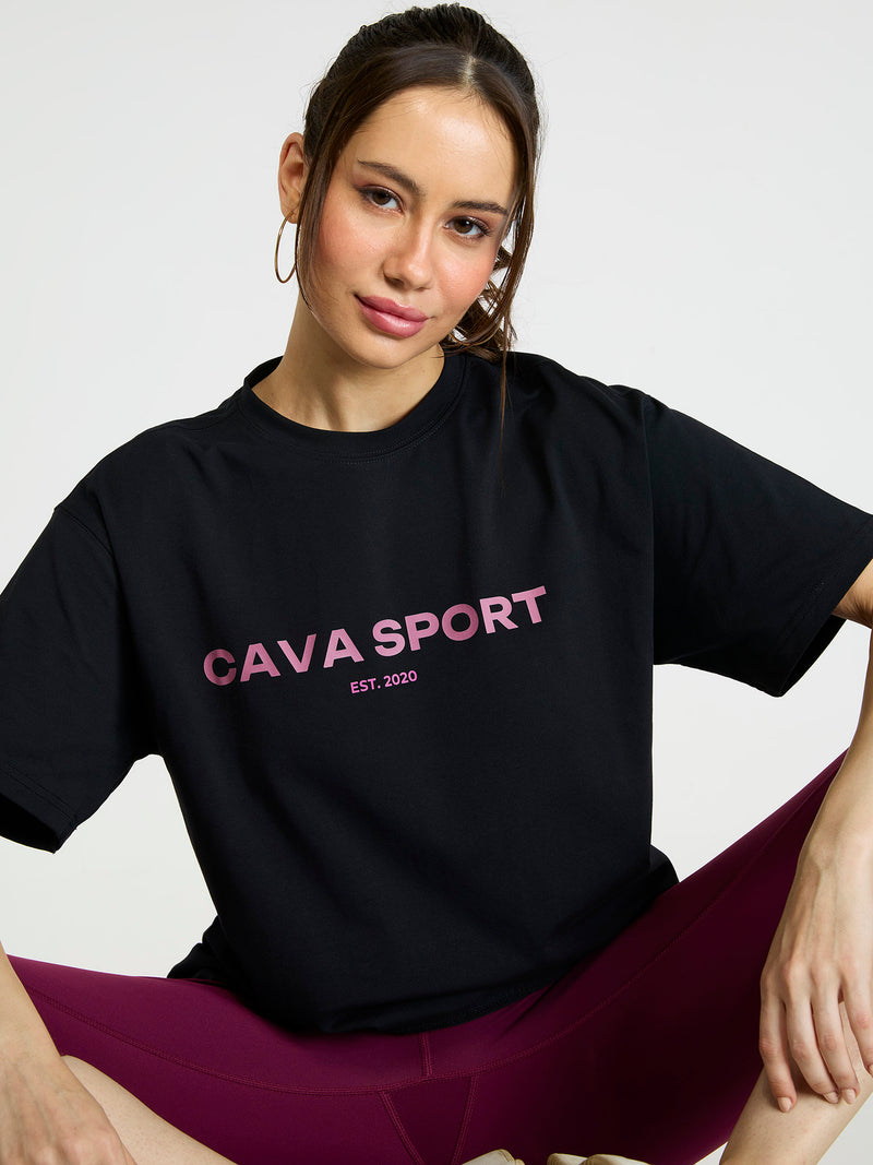 Black Love All Oversized Printed Tee - Women