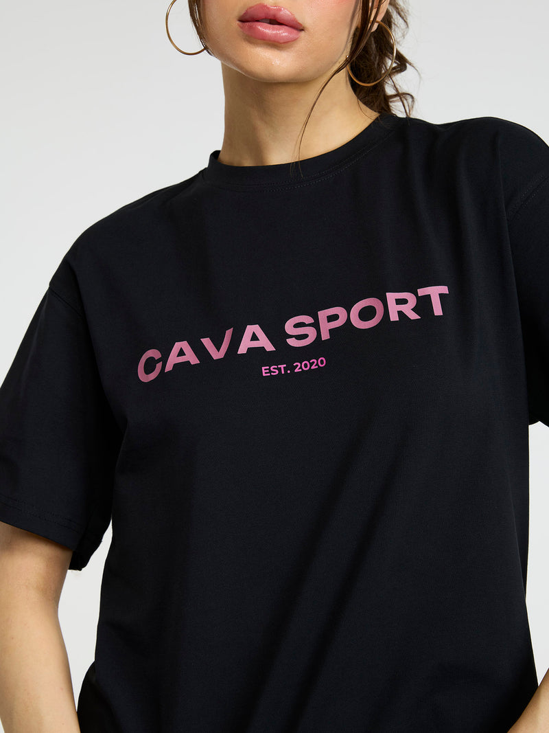 Black Love All Oversized Printed Tee - Women