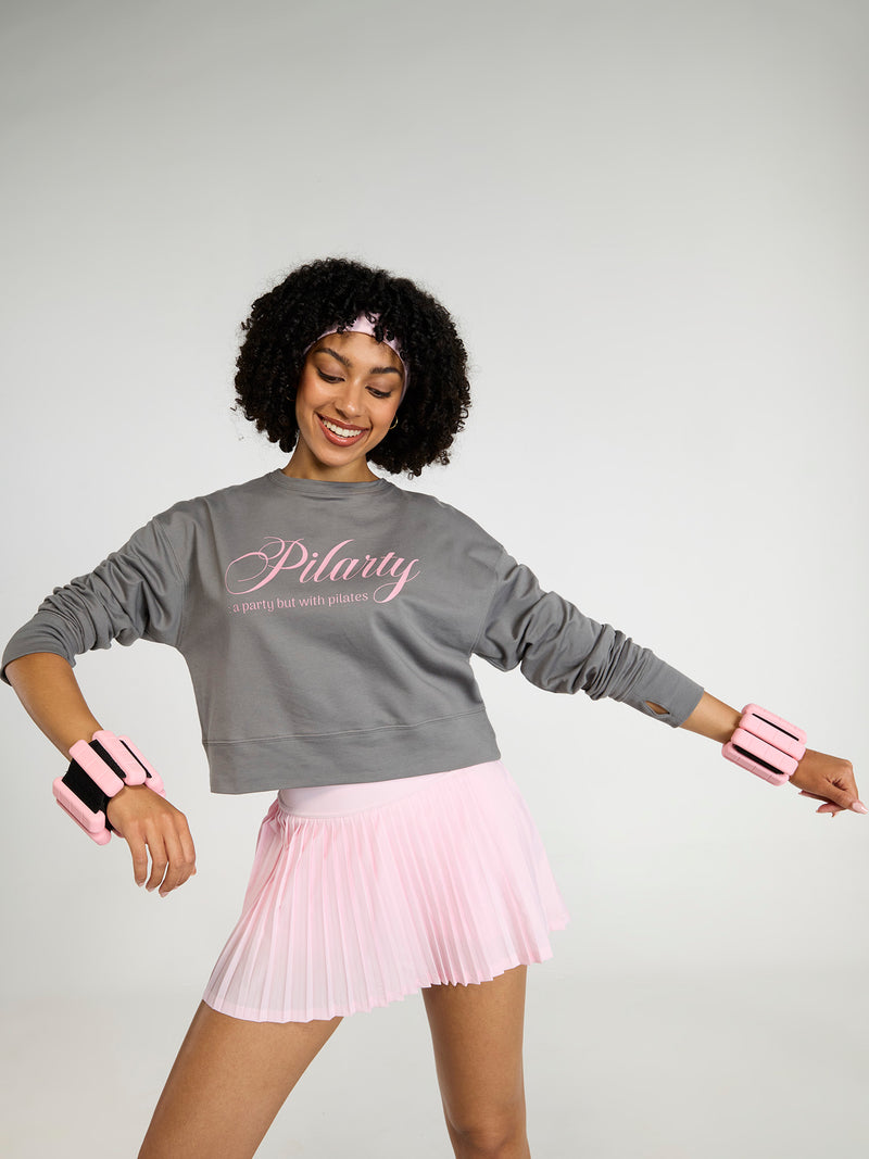 Grey Pilates Club Sweatshirt
