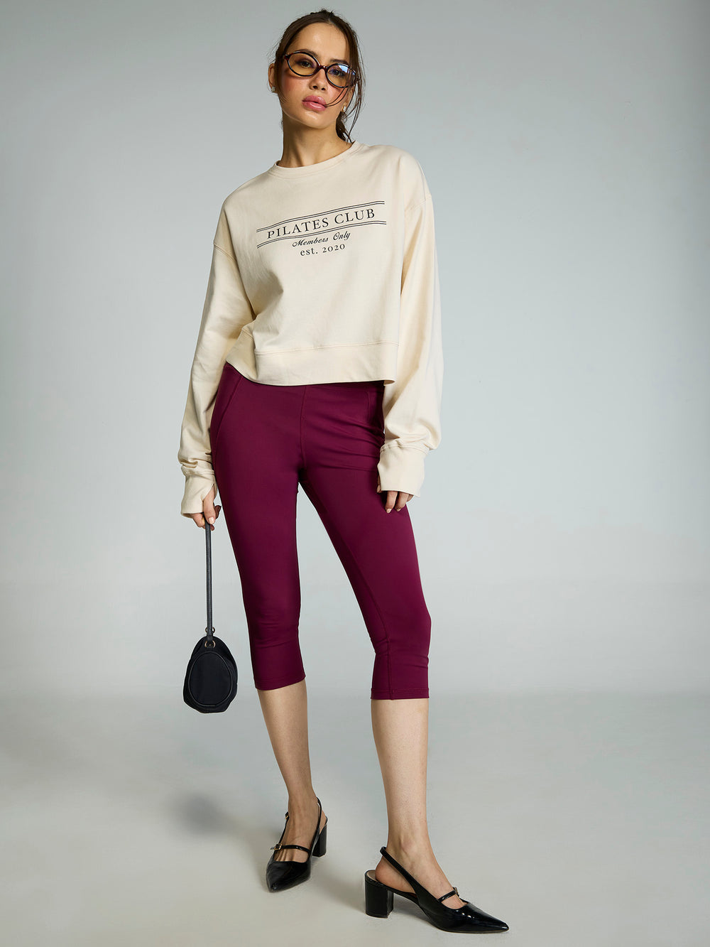 Cream Pilates Club Sweatshirt