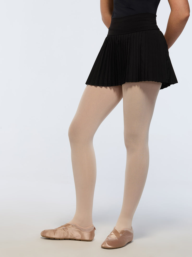 Black Plie Pleated Skort