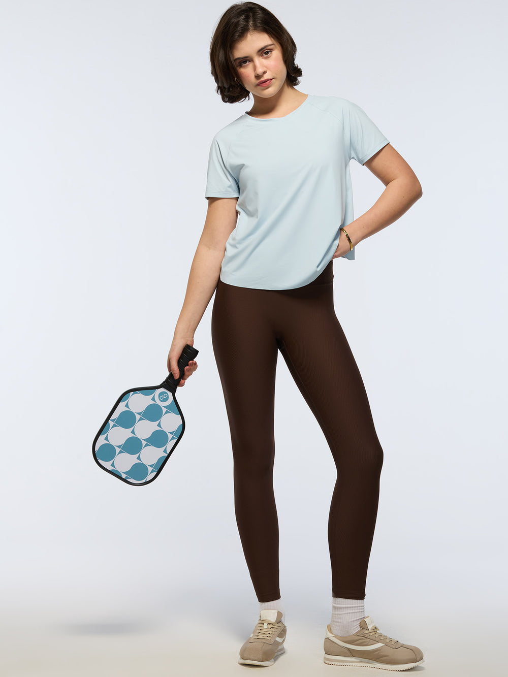 Sky Blue Overlap Tee