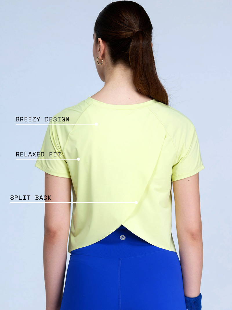 Lime Overlap Tee