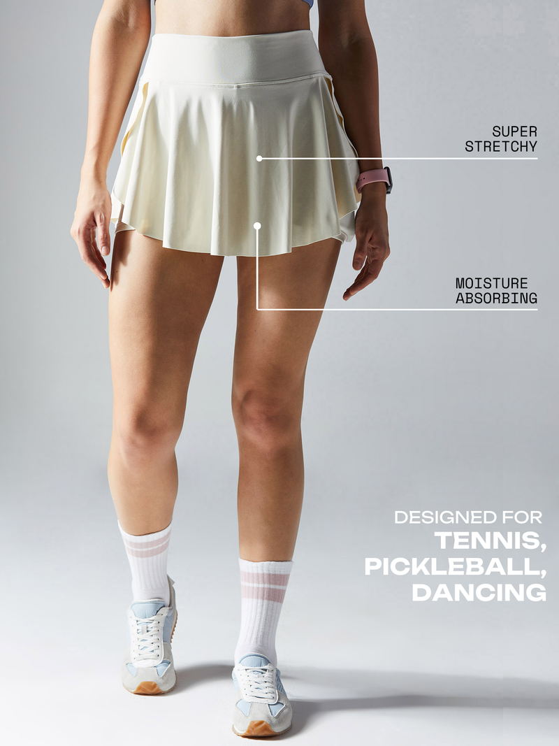 Ivory Swirl Tennis Skorts