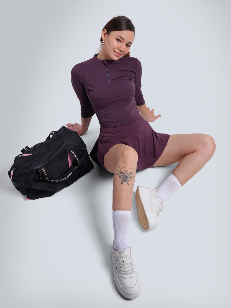 Wine Silhouette Zip Top