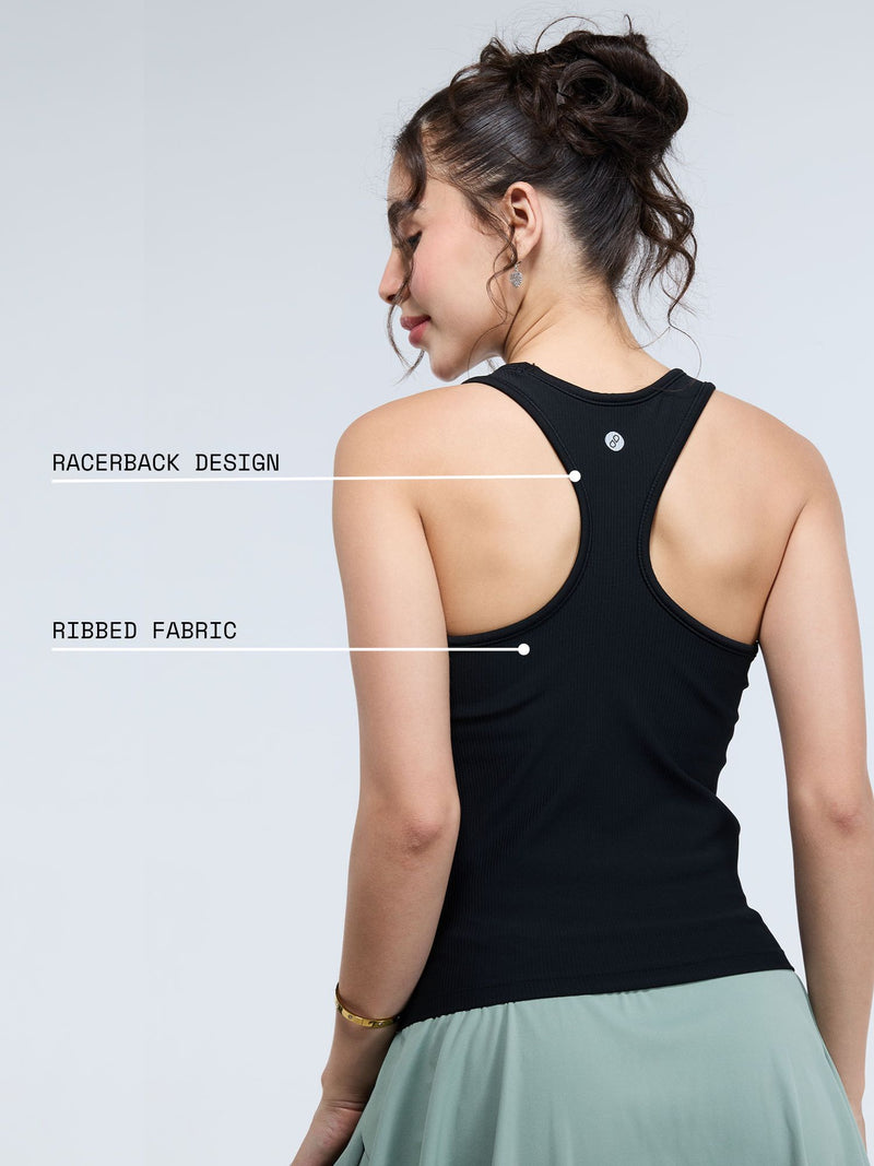 Black Tank Us Later Top