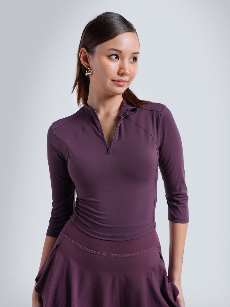 Wine Silhouette Zip Top