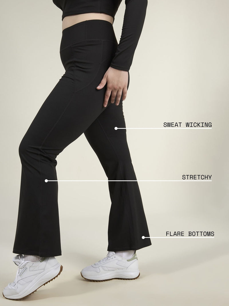 Black Sculpt Bootcut Leggings