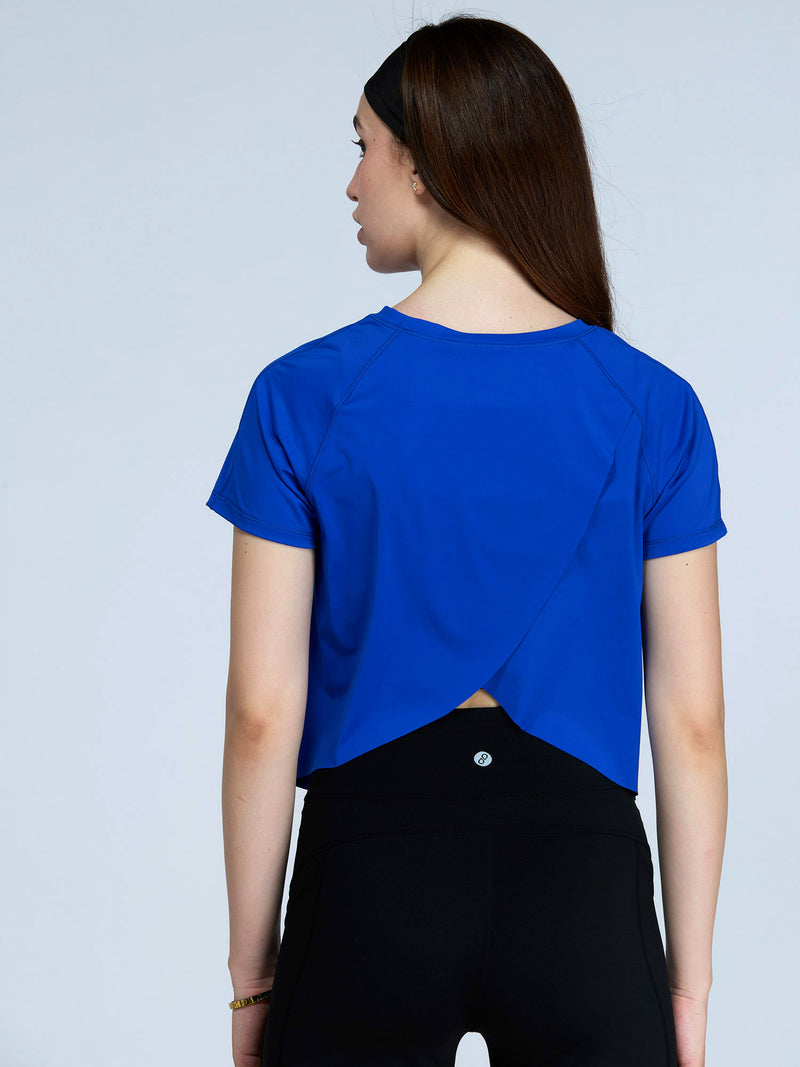 Cobalt Overlap Tee