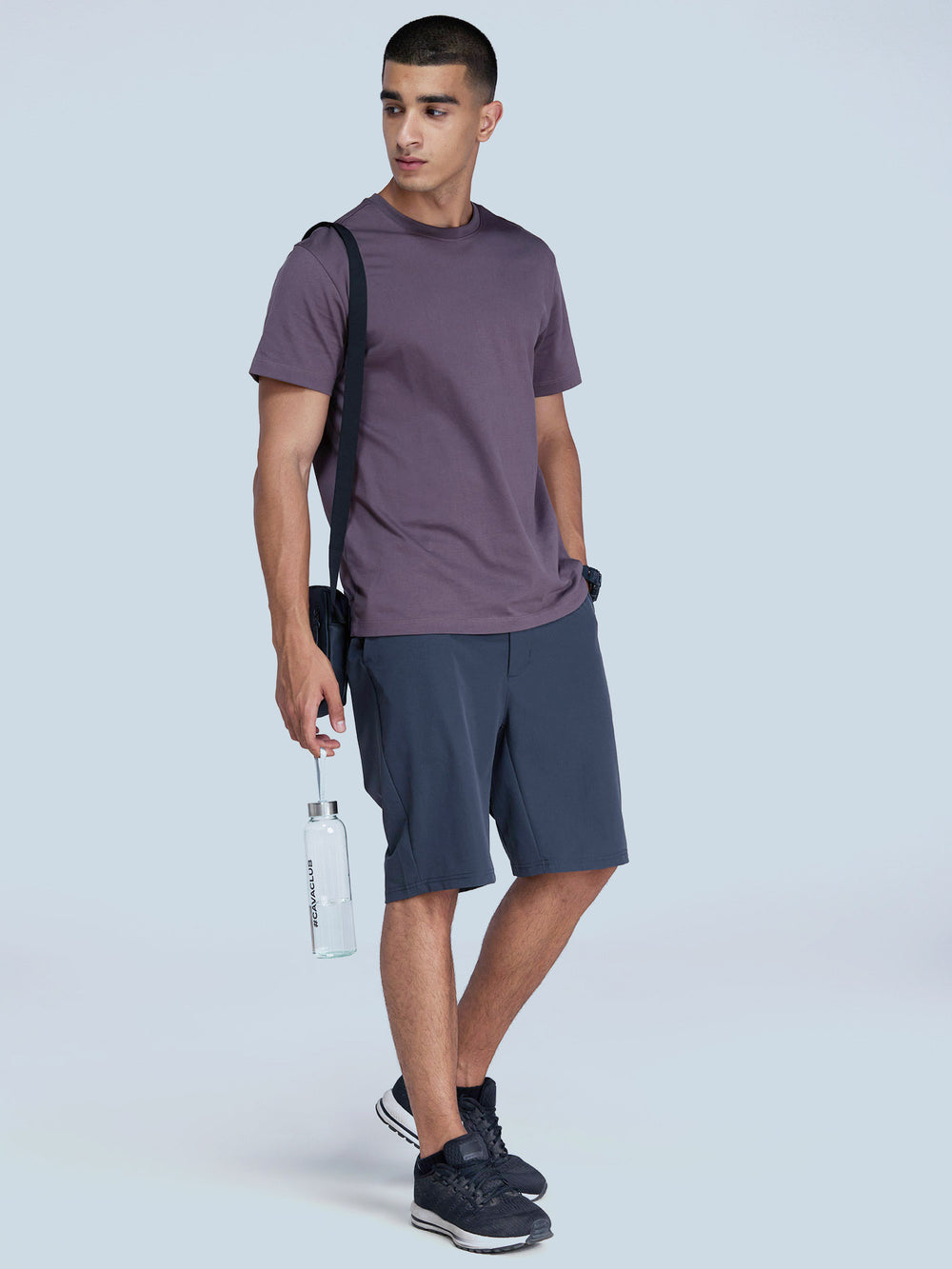 Dusky Purple Supima Crew Neck T-shirt - Regular Fit