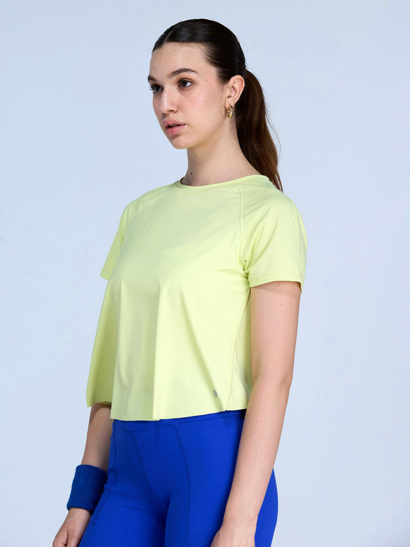 Lime Overlap Tee