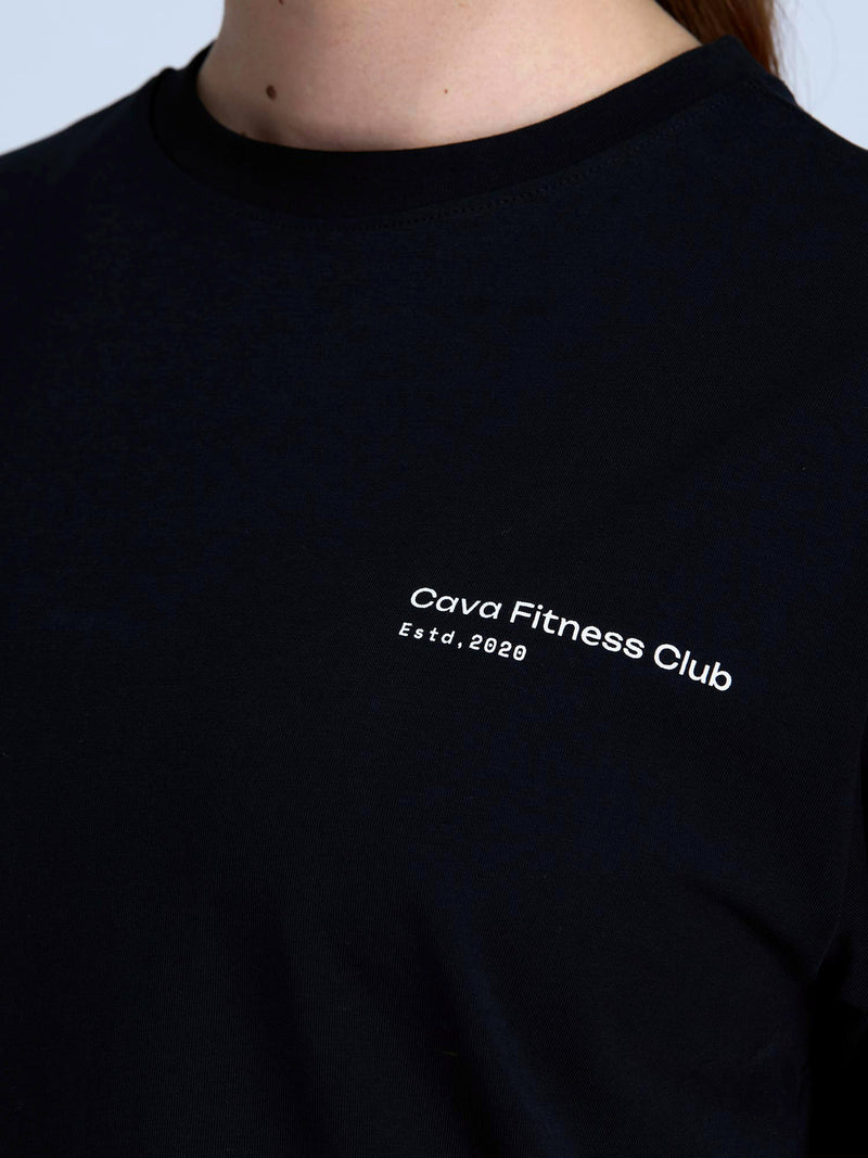 Black Graphic Oversized Tee - Women