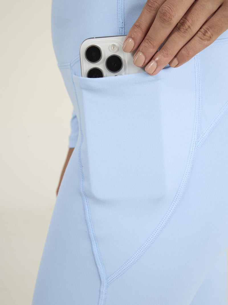 Ice Blue Sculpt Bootcut Leggings