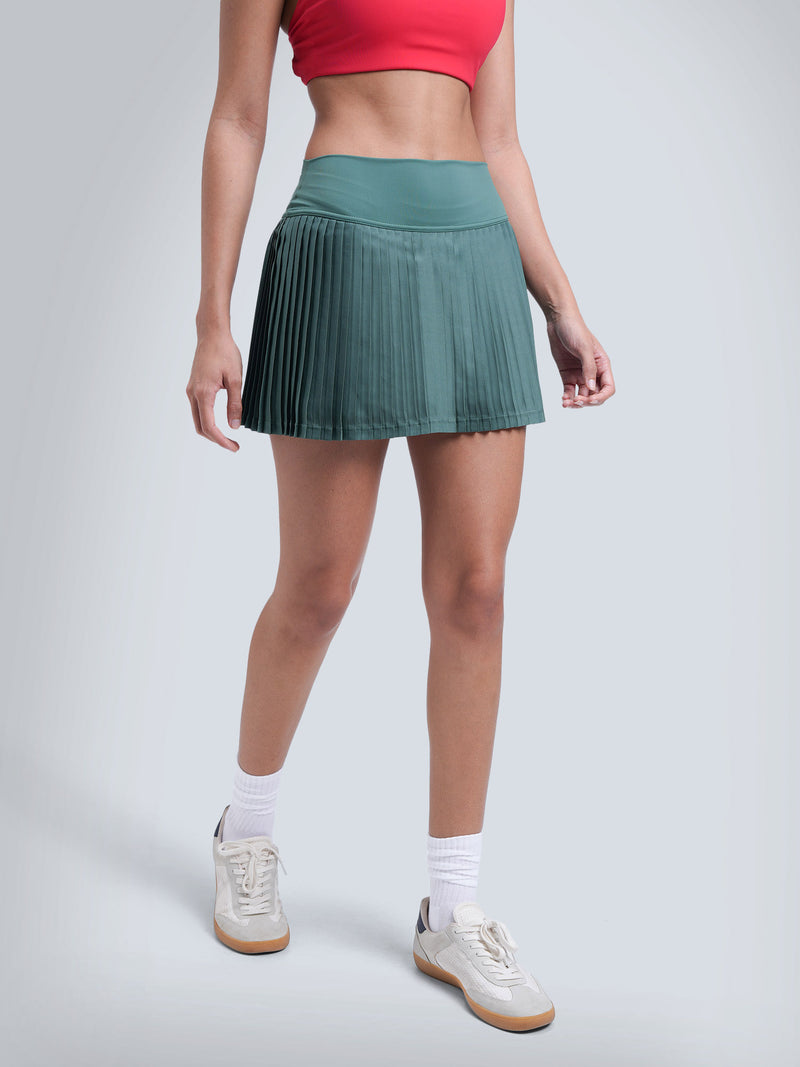 Pine Plie Pleated Skort