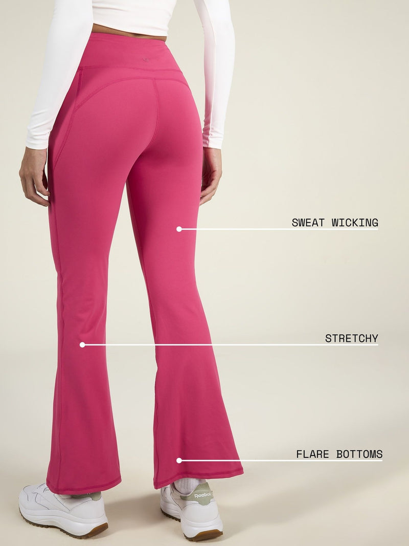 Hot Pink Sculpt Bootcut Leggings