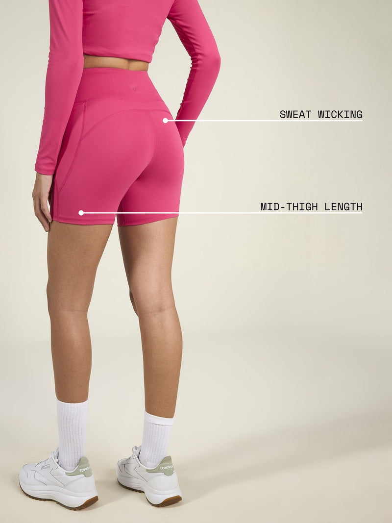 Hot Pink Sculpt Booty Shorts