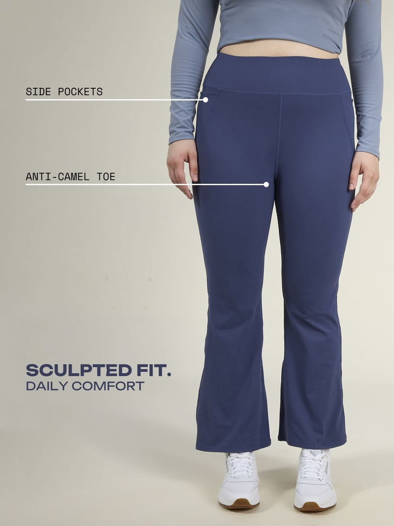 Navy Sculpt Bootcut Leggings