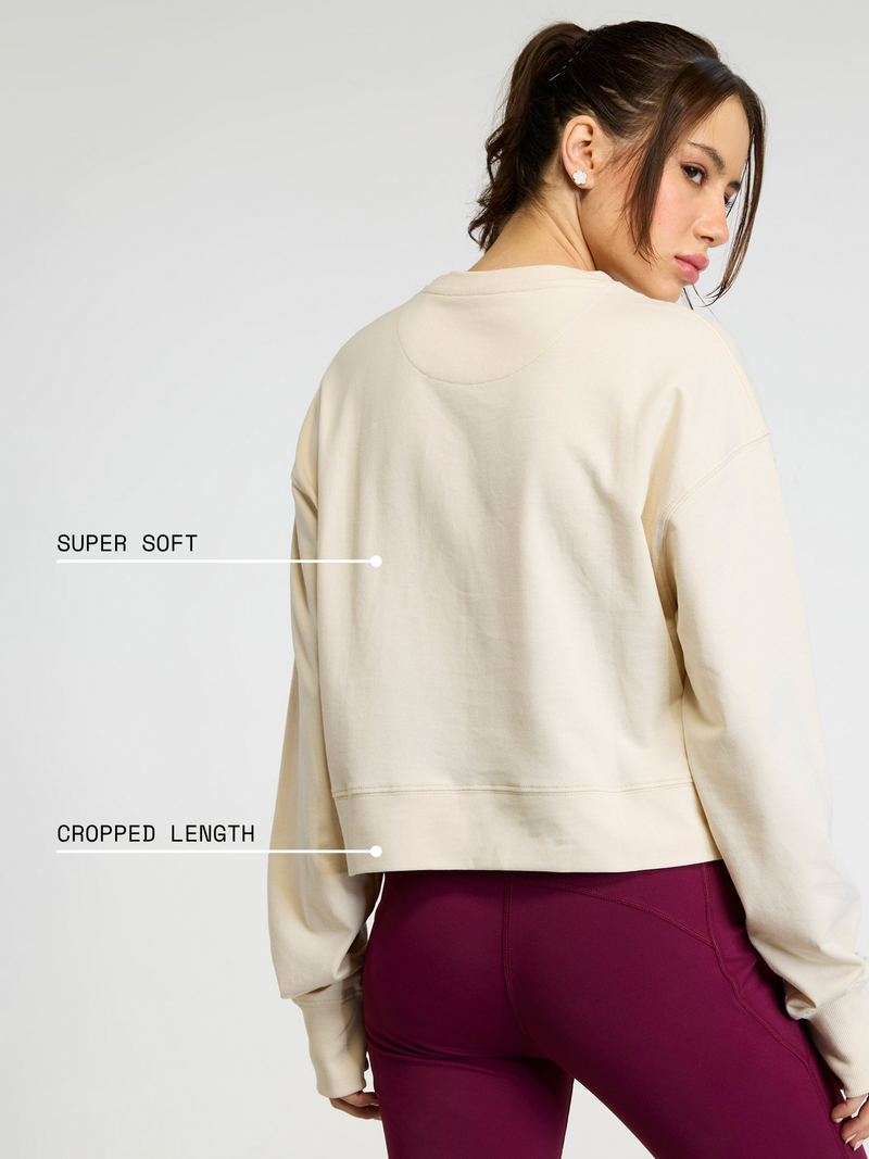 Cream Pilates Club Sweatshirt