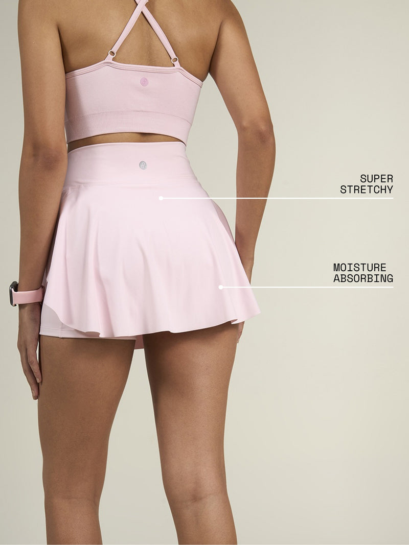 Blush Pink Swirl Tennis Skorts