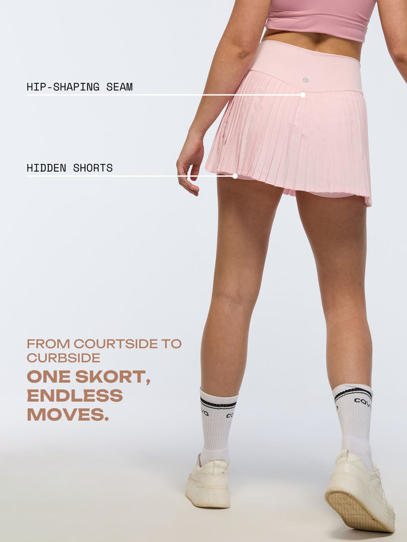 Pink Plie Pleated Skort