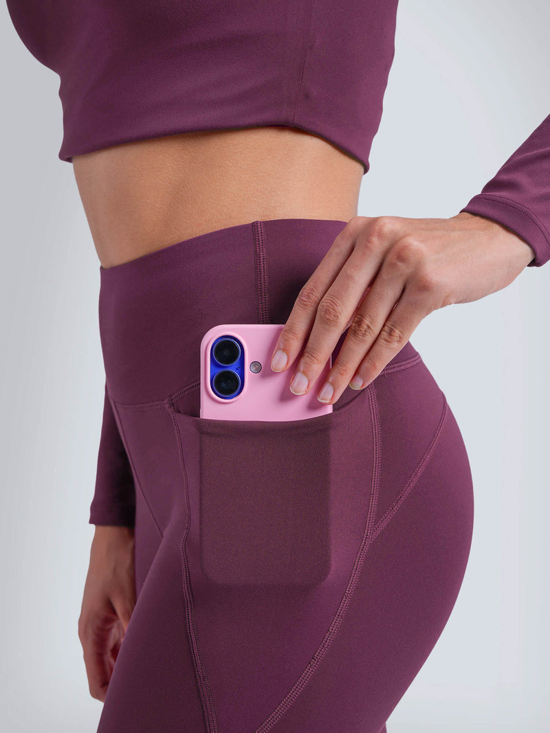 Burgundy Sculpt Bootcut Leggings