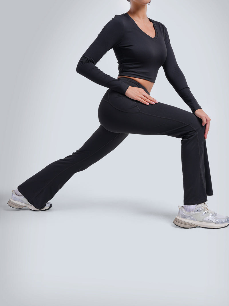 Black Sculpt Bootcut Leggings