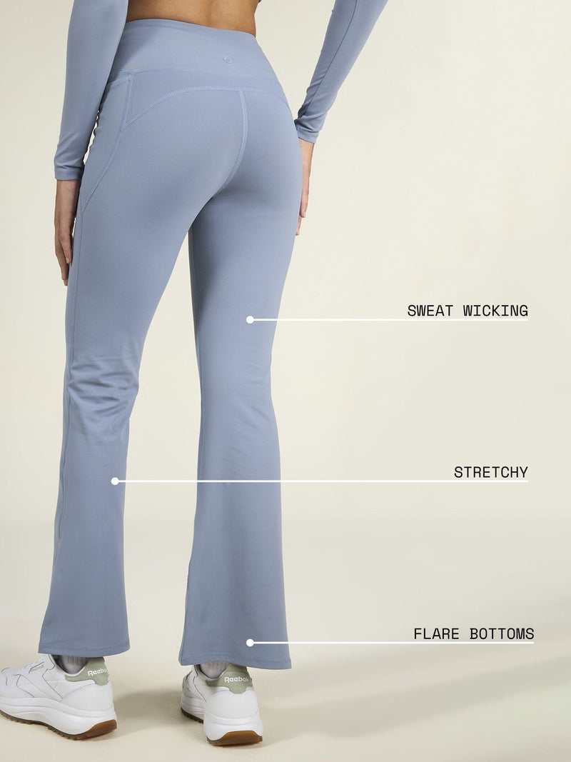Storm Blue Sculpt Bootcut Leggings