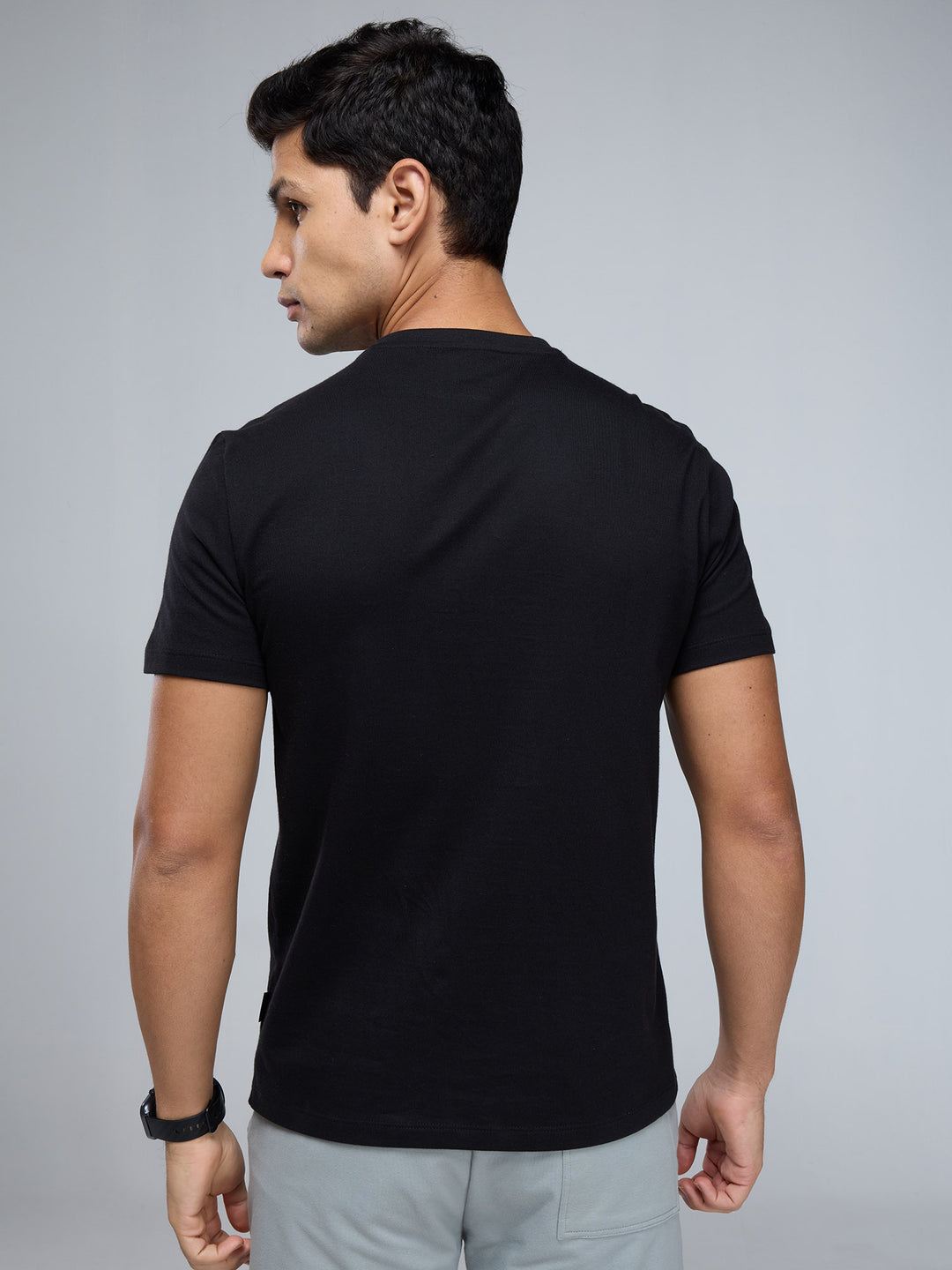 Black Supima V Neck T-shirt