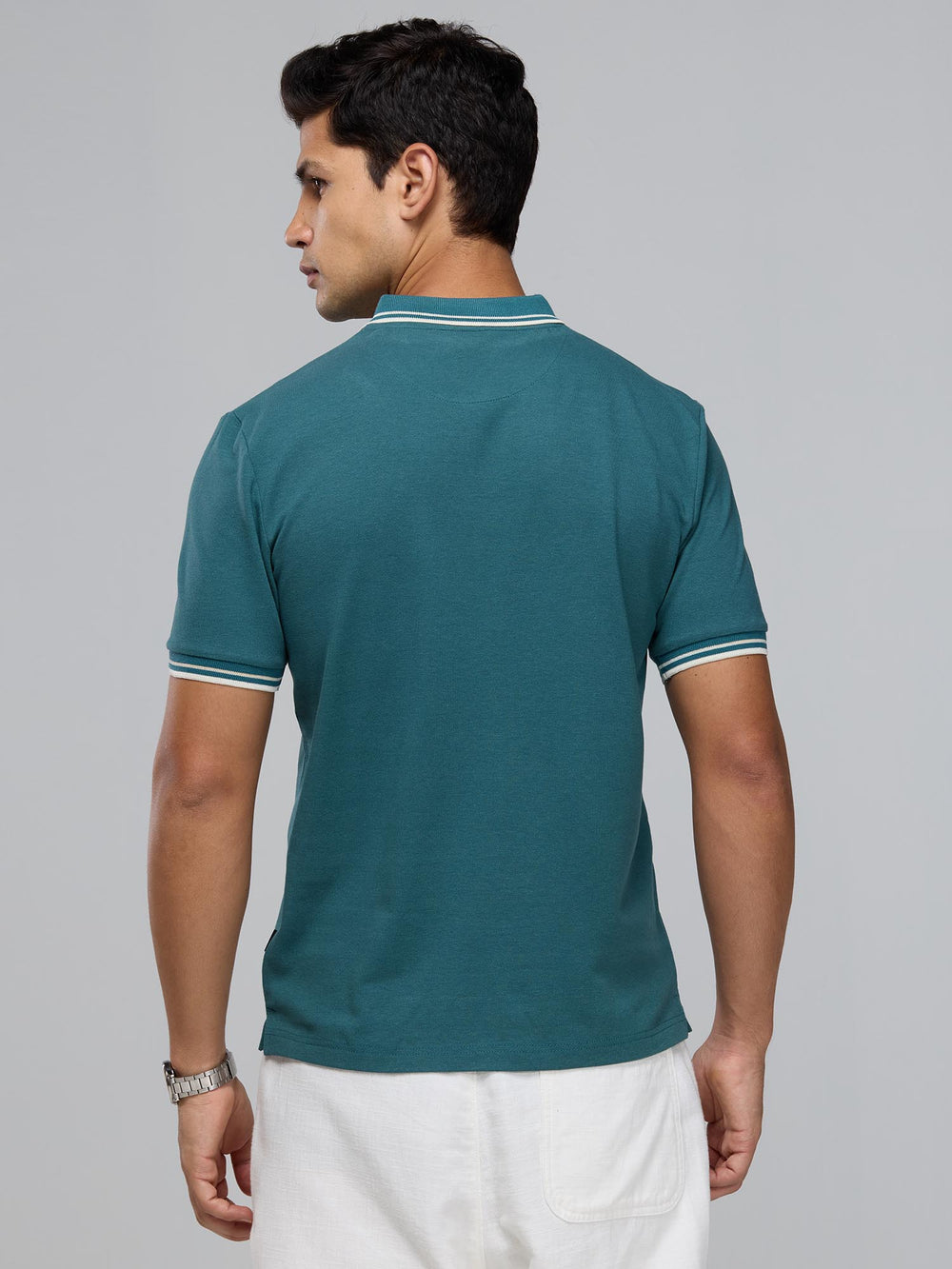 Green Urban Zipper Polo