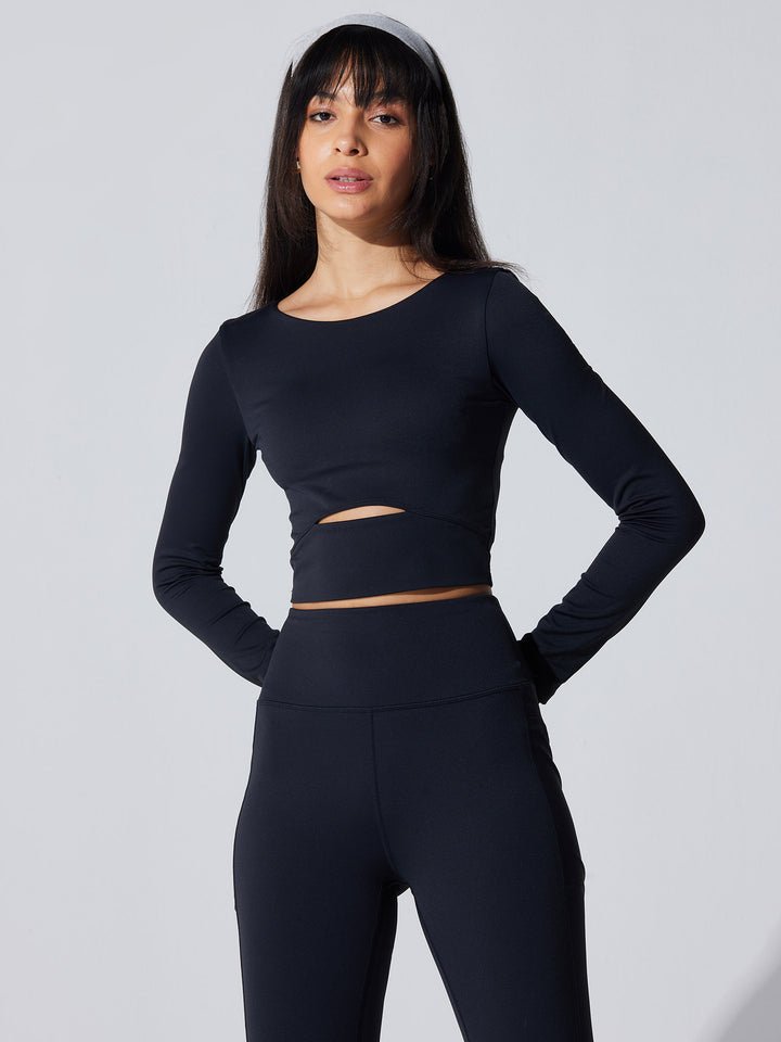 Black All-Day Flex Top