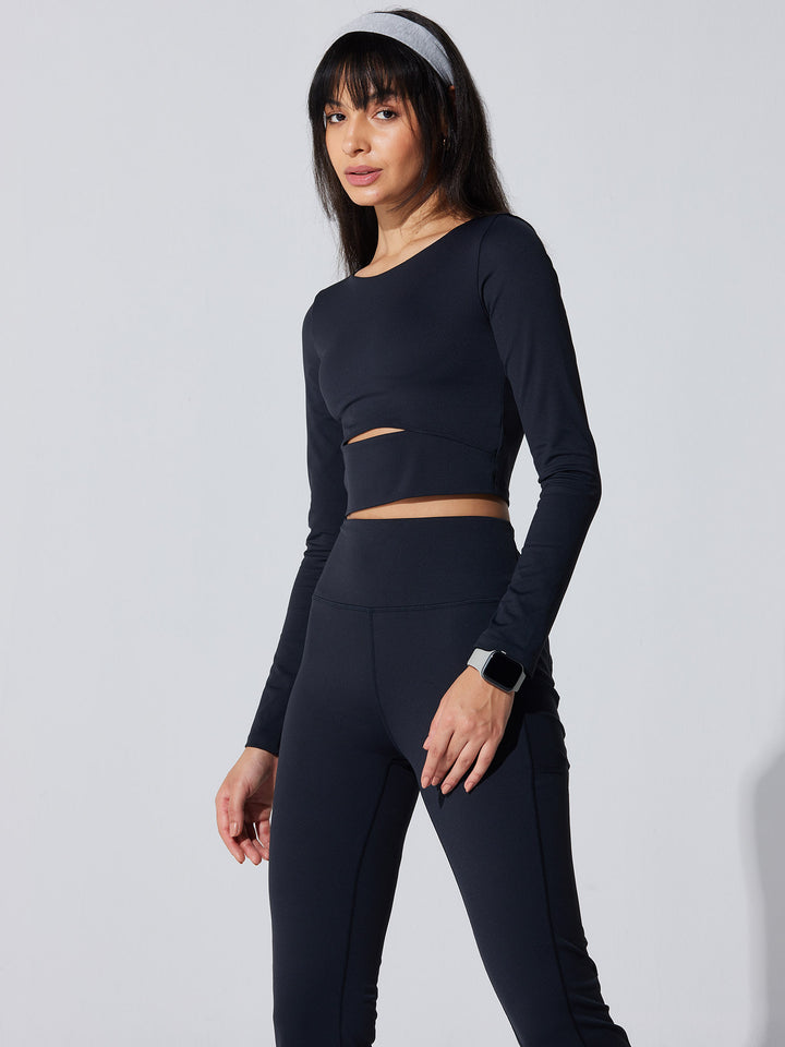 Black All-Day Flex Top