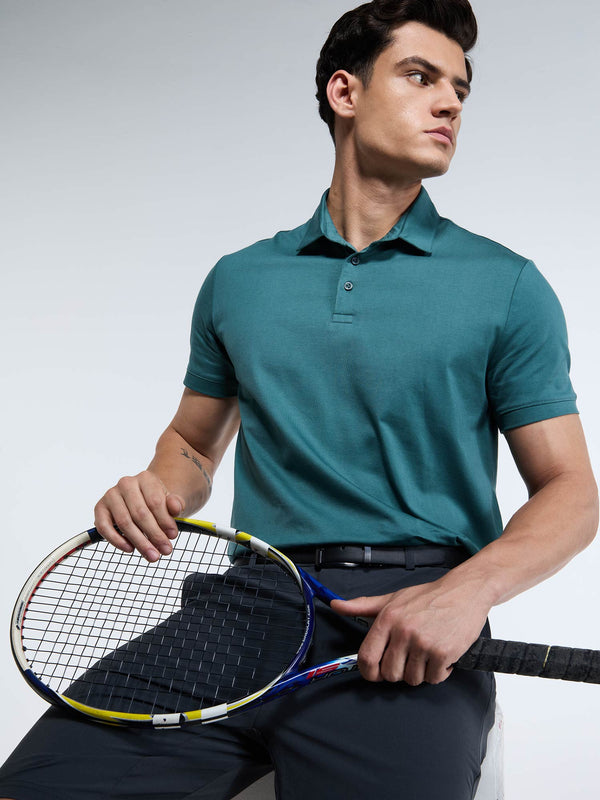 Pine Supima Polo T-Shirt - Regular Fit