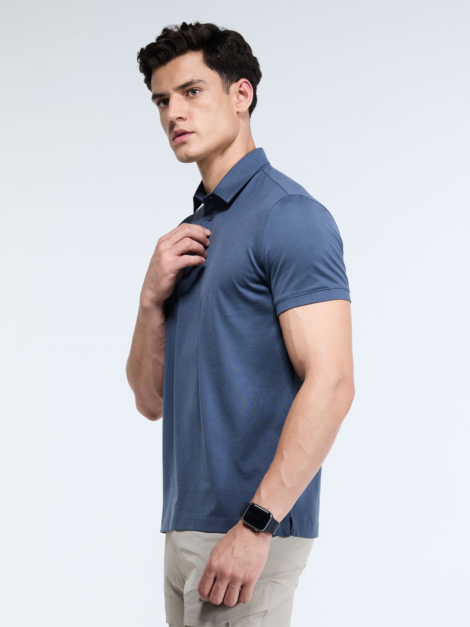 Ash Supima Polo T-Shirt - Regular Fit – CAVA Athleisure Pvt Ltd