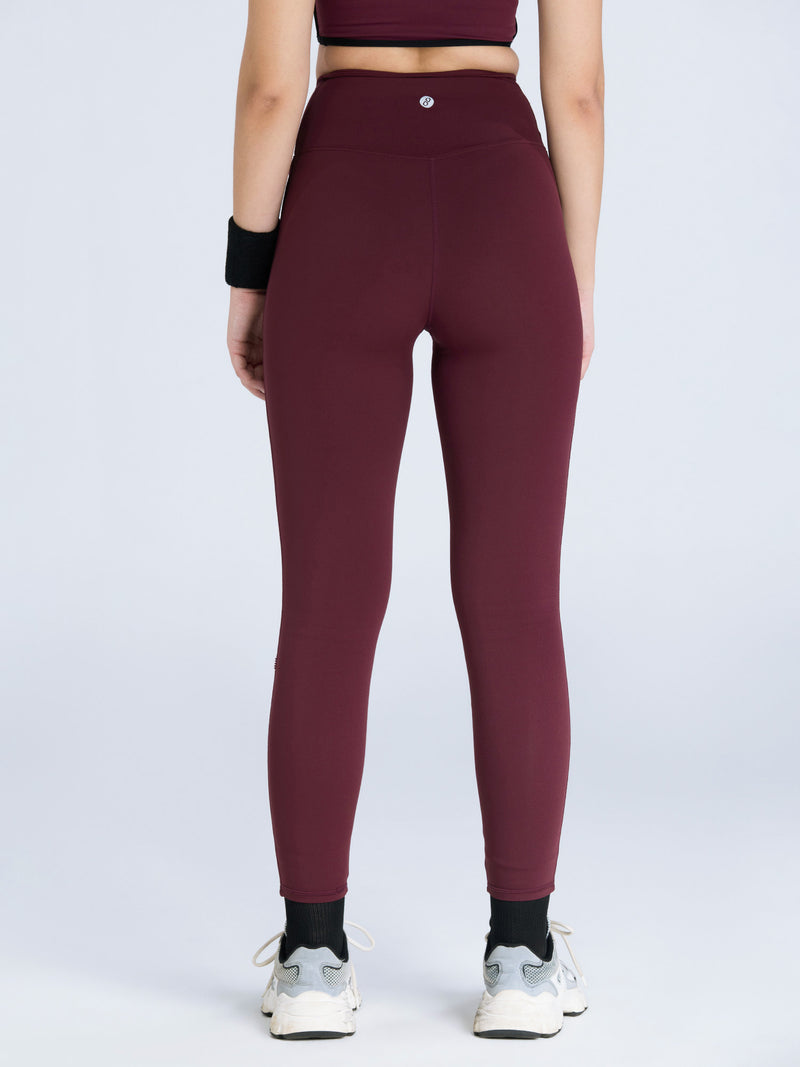 Burgundy Hourglass Snug Leggings