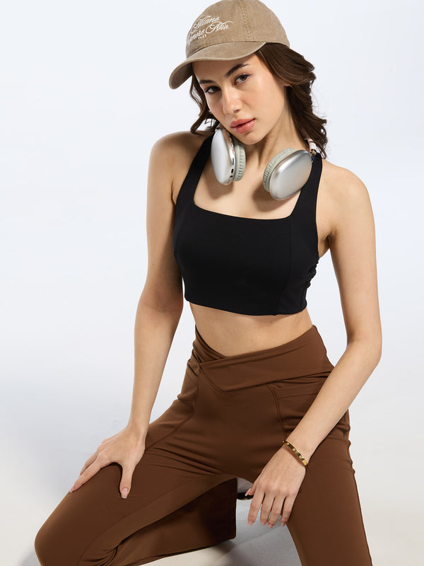 Black Ultra Support Sports Bra