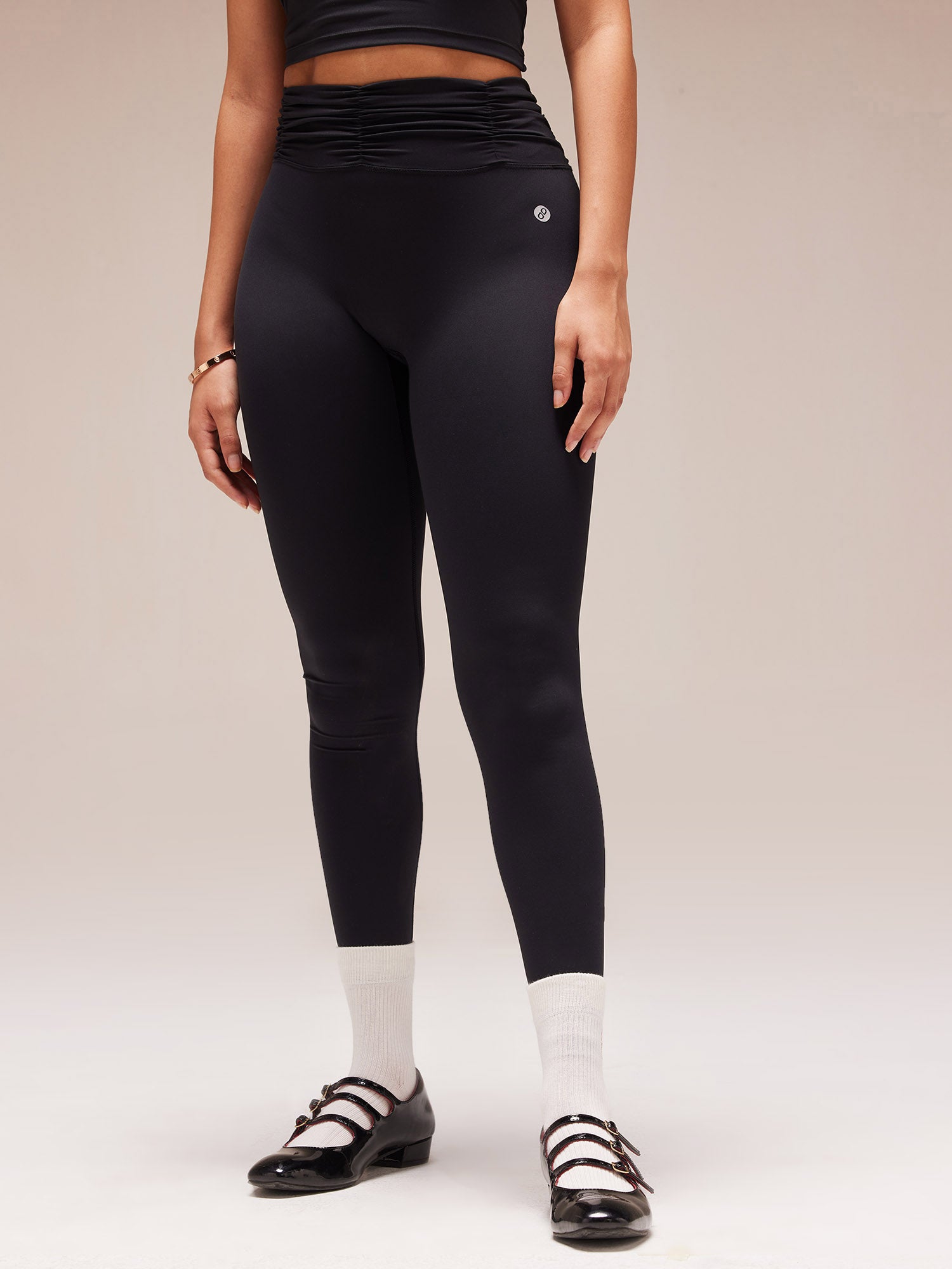 thumbnail image 2 of CORE 10 Crossed Back Sports Bra | Black, Sizes C To G (C, D, DD, DDD, F, G) 2 of 3