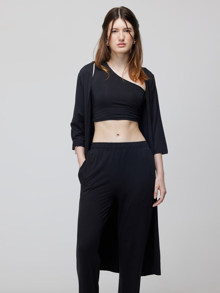 Black Airy Two-Piece