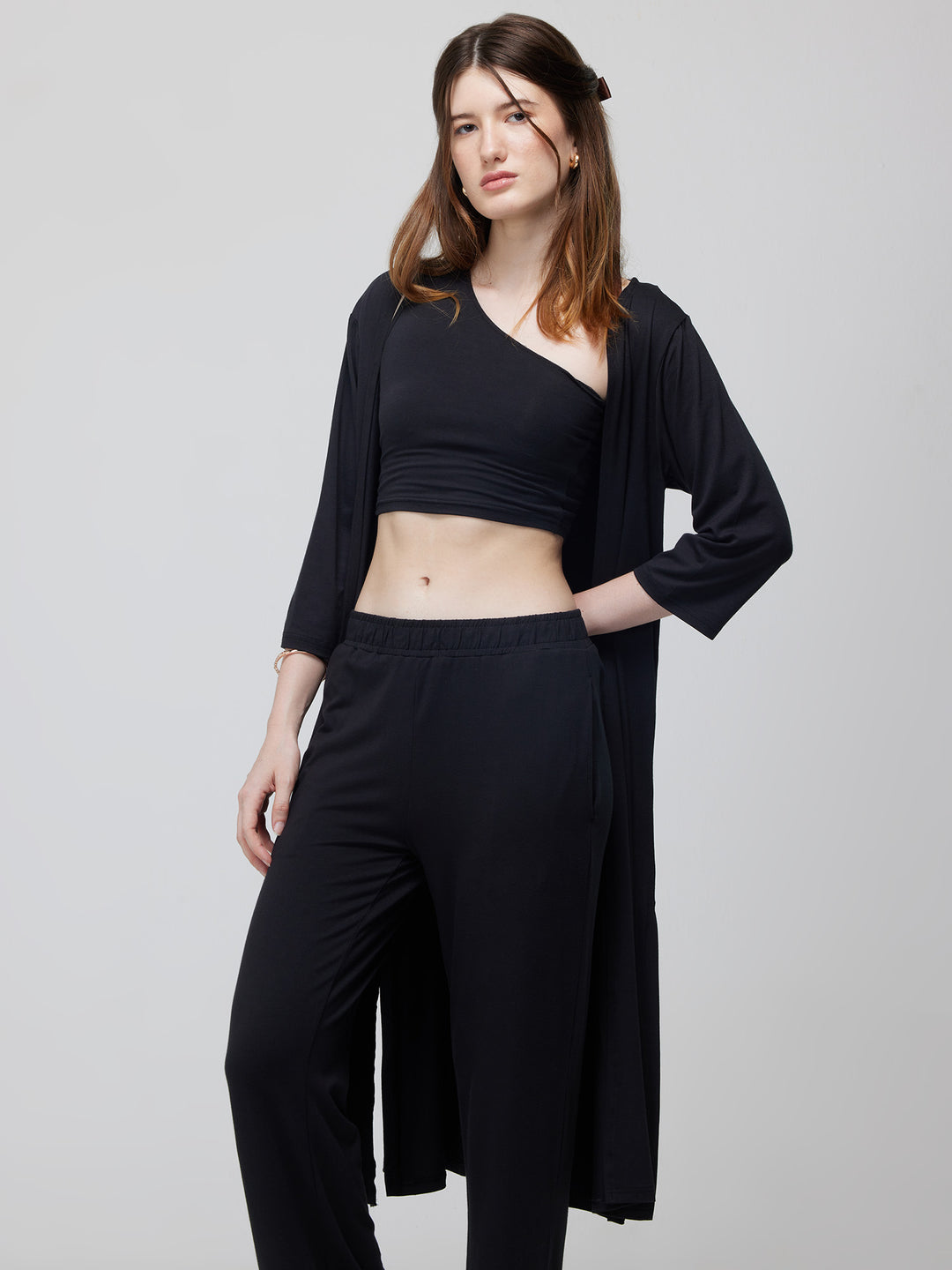 Black Airy Two-Piece