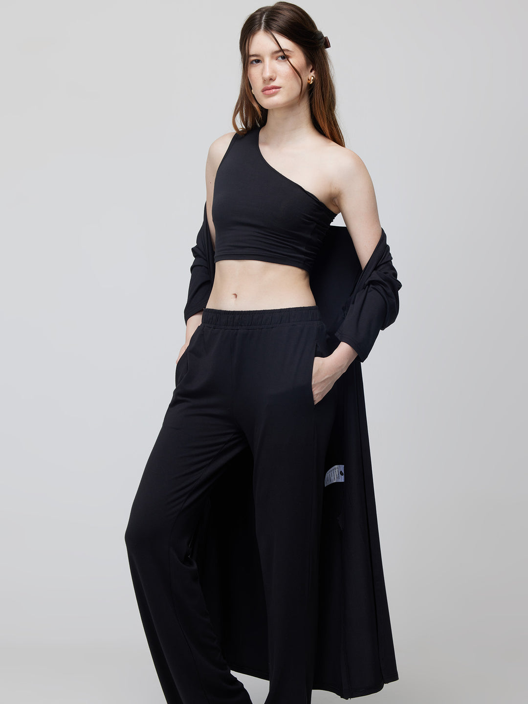 Black Airy Two-Piece