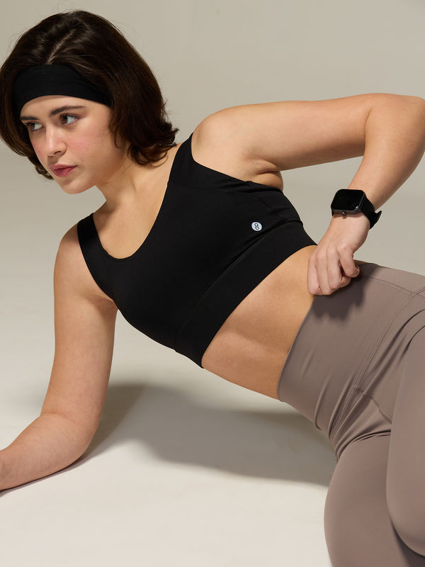 Black High Impact Sports Bra