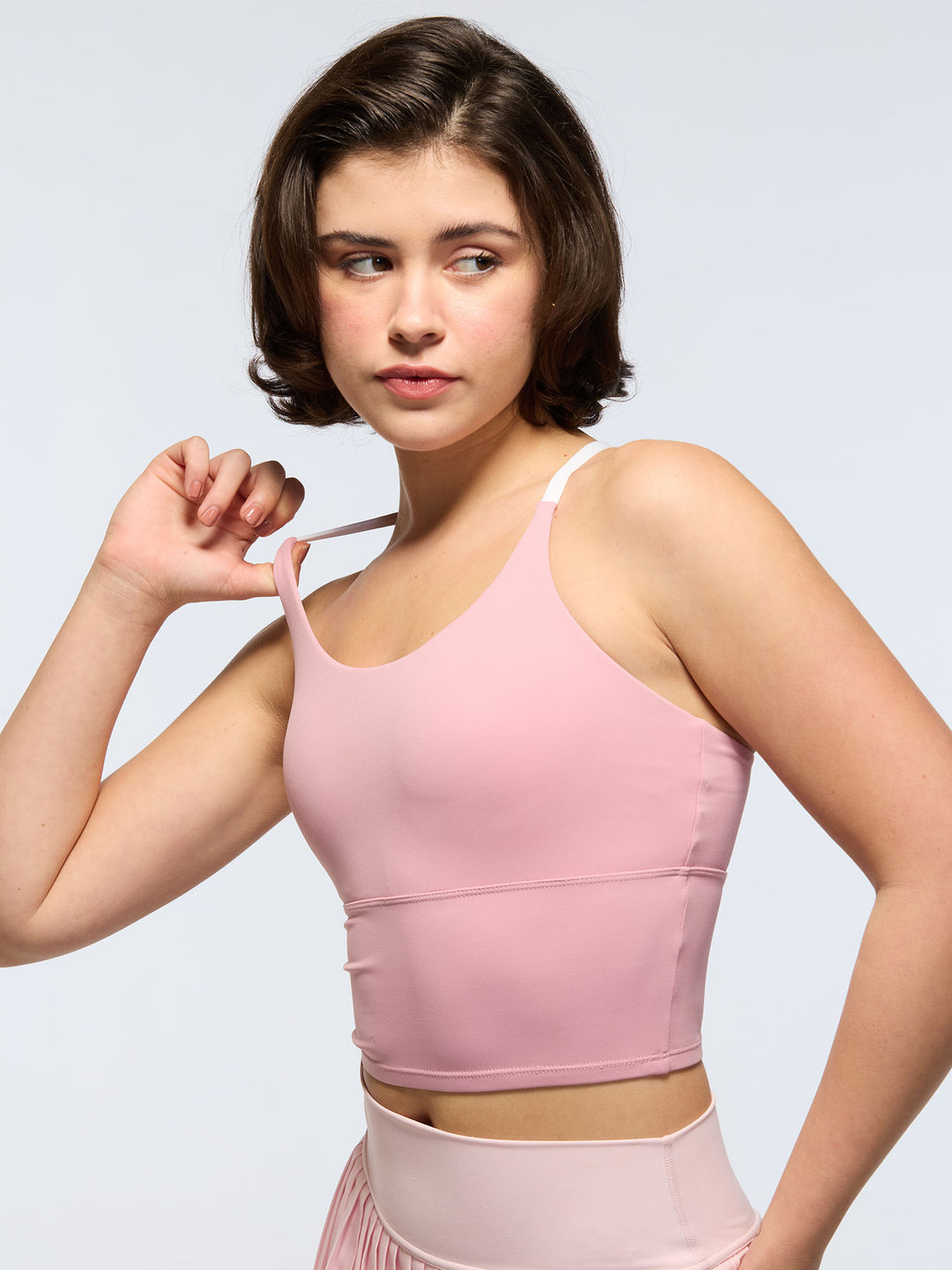 NWT Athleta Solace Bra XL A-C Iceplant Pink Yoga Studio Gym Strappy NWT Athleta Solace Bra XL A-C Iceplant Pink Yoga Studio Gym Strappy