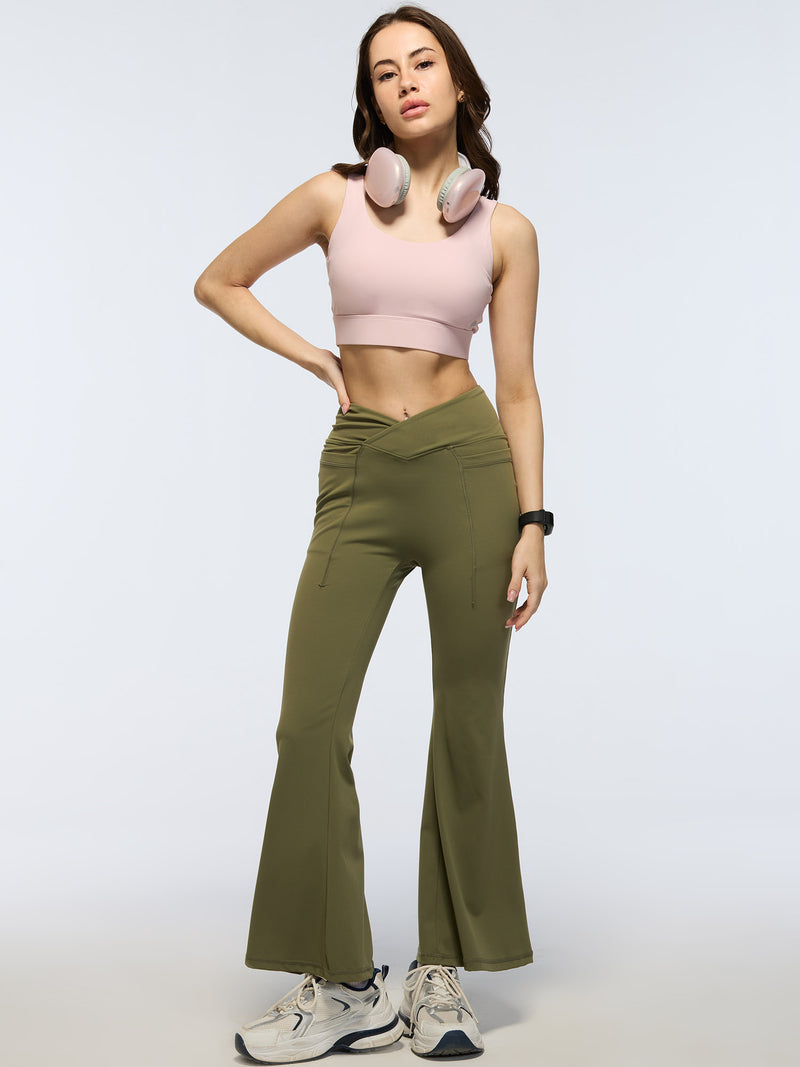 Pastel Pink High Impact Sports Bra