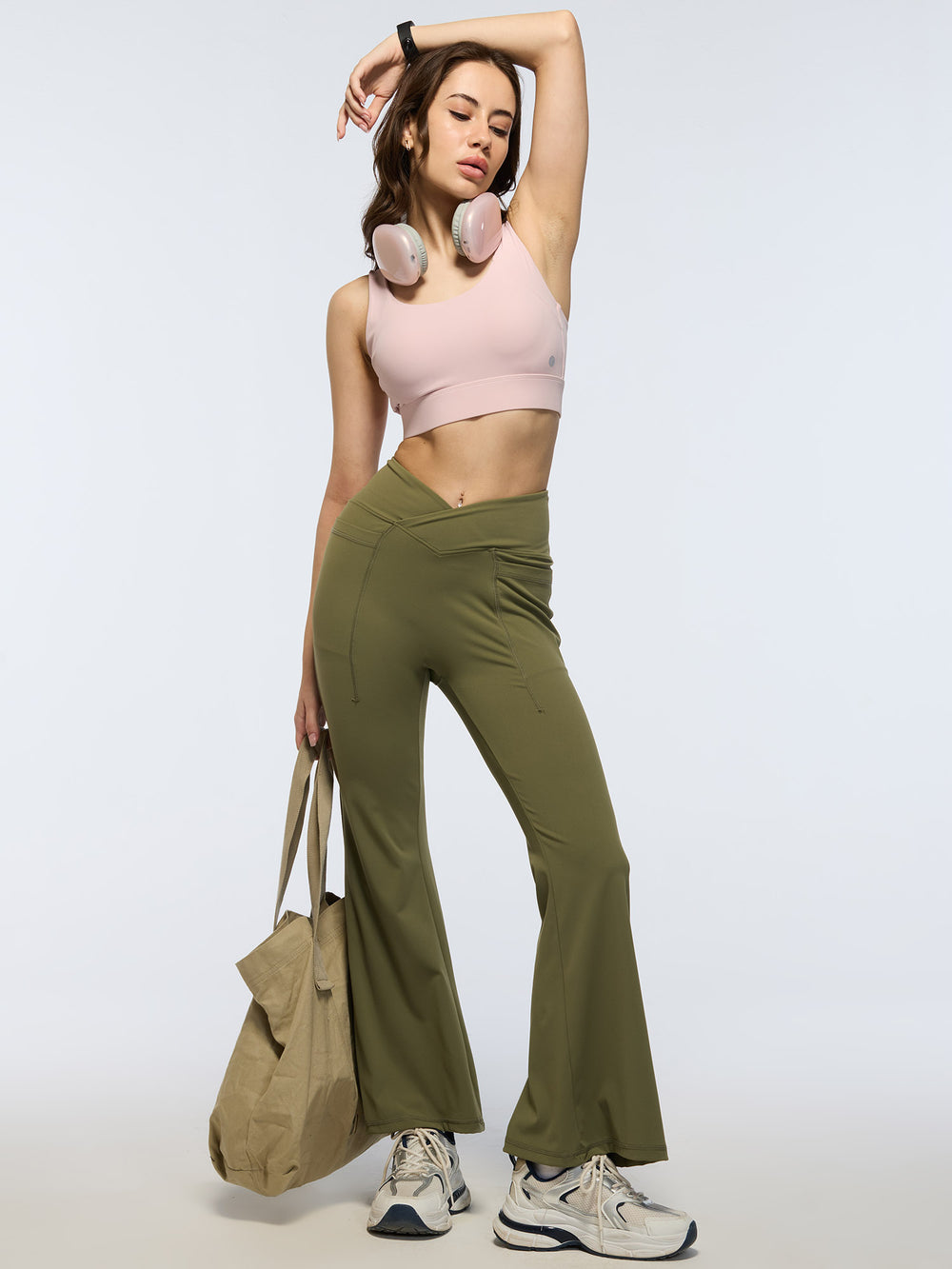 Blush High Impact Sports Bra