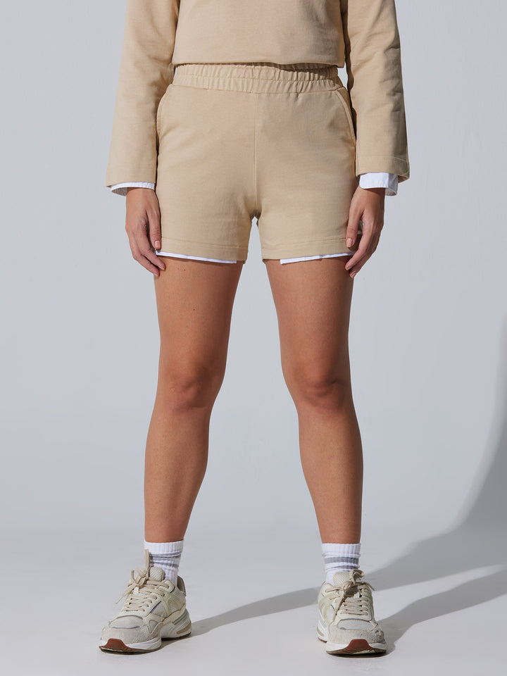 Beige ZenFeel Shorts