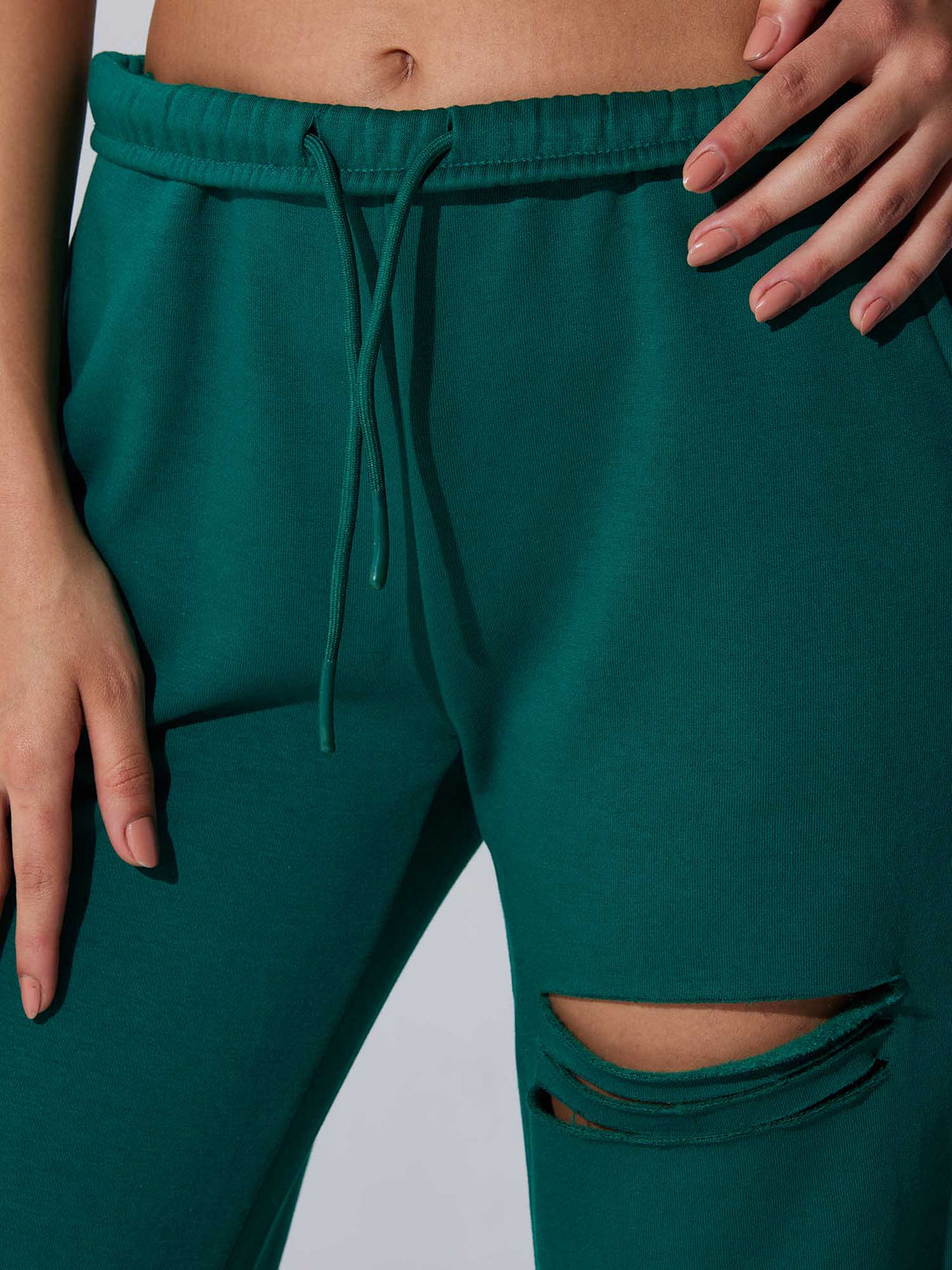 Green Dual Slit Adapt Joggers