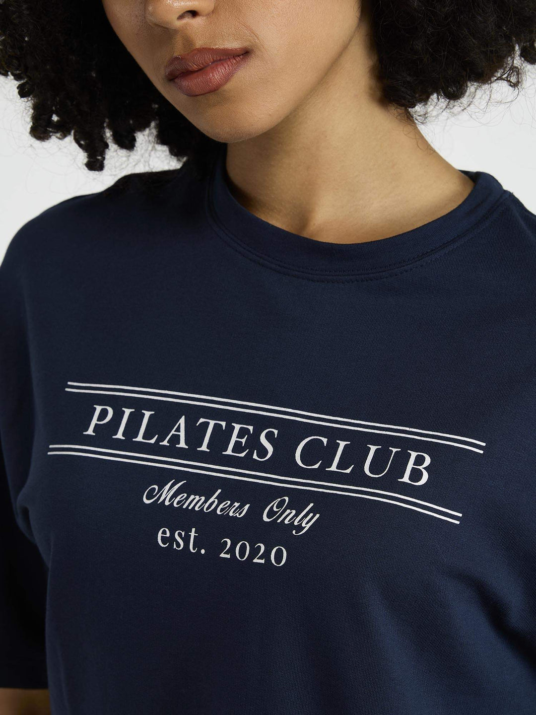 Navy Pilates Core Boxy Tee