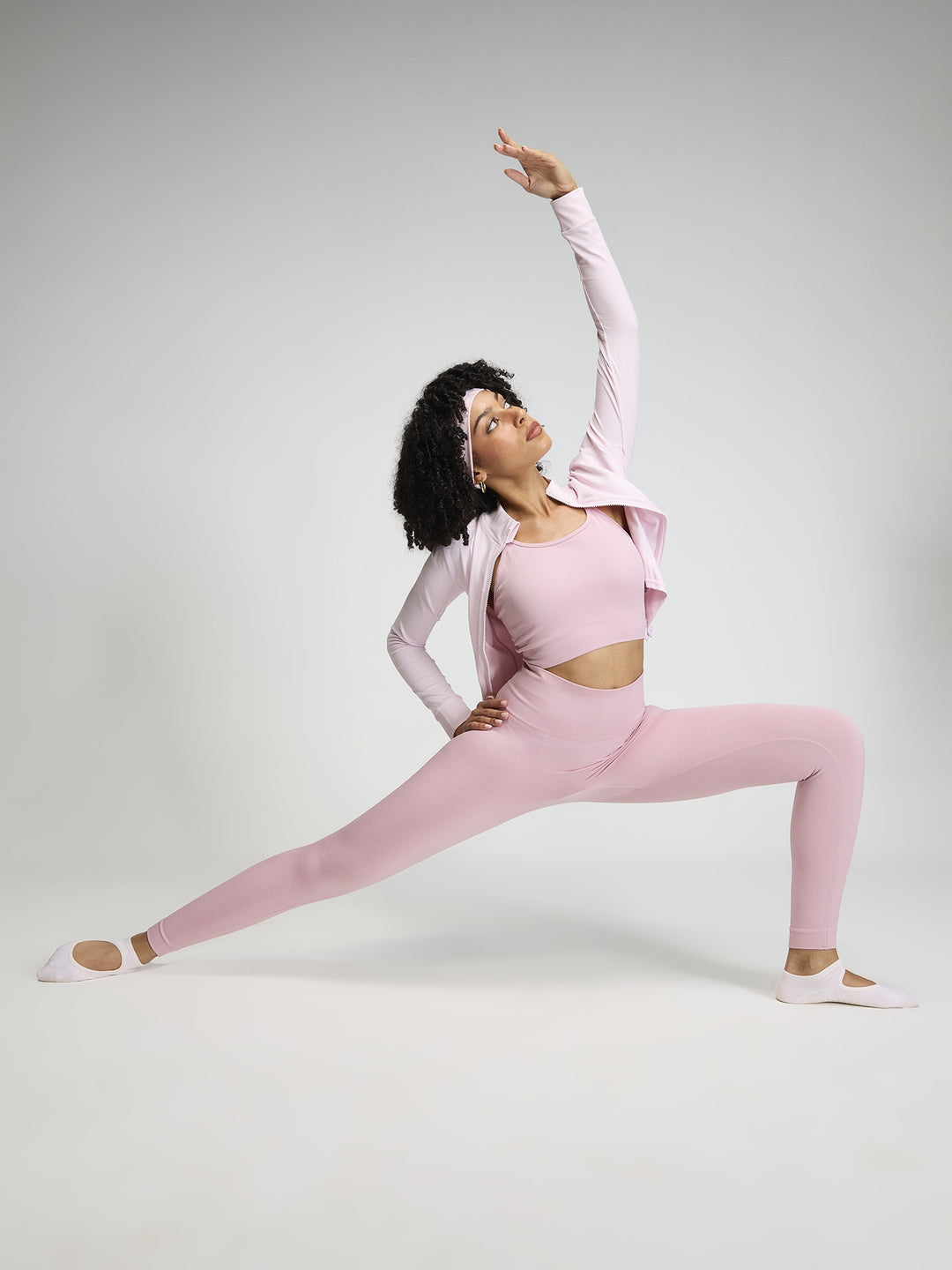 Pink Sky-Rise Leggings